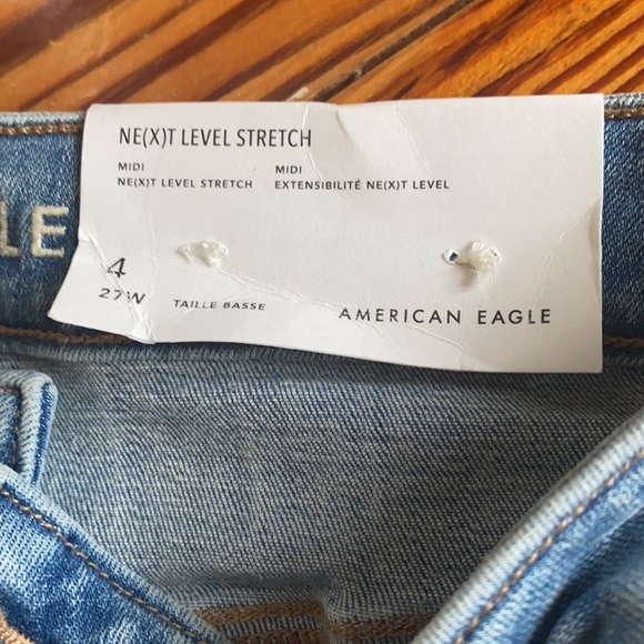 AE Next Level Stretch Denim Shorts  - NWT - Picture 2 of 4